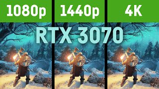 RTX 3070  1080p vs WQHD vs 4k  in 12 Games [upl. by Idnahr]