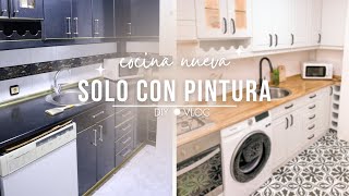 REMODELACIÓN DE COCINA CON POCO DINERO💰😱 KITCHEN REMODELING LOW COST  Proceso al completo [upl. by Anirad]