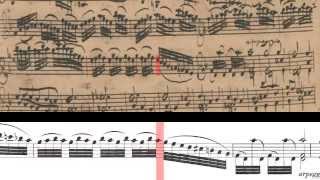 BWV 1004  Partita No2 for Solo Violin Scrolling [upl. by Keri420]