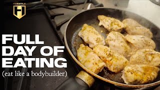 FULL DAY OF EATING eat like a bodybuilder  Fouad Abiad [upl. by Ruella]