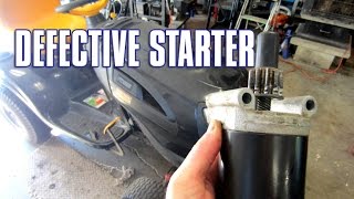 HOWTO Replace A Lawn Tractor Starter [upl. by Hank]