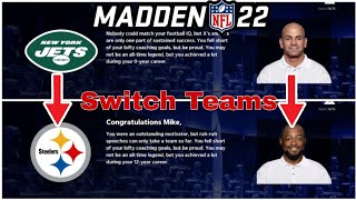 How to Switch Teams in Madden 22 Franchise Mode [upl. by Follansbee]