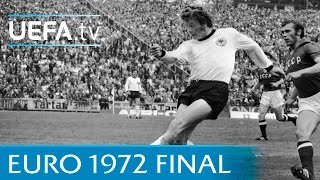 West Germany v USSR 1972 UEFA European Championship final highlights [upl. by Rance]