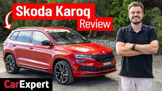 2021 Skoda Karoq review Its like a VW TRoc but better [upl. by Eednam869]