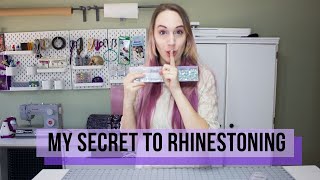 MY SECRETS TO RHINESTONING Learn how I apply Rhinestones in TWO ways [upl. by Welford]