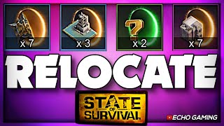 How to Relocate in State of Survival  New Player Guide [upl. by Anitselec]