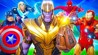 THANOS vs AVENGERS Fortnite Manhunt [upl. by Assennej]