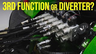 EXPLAINING HYDRAULIC MULTIPLIERS 3RD FUNCTIONS amp DIVERTERS [upl. by Ynffit838]