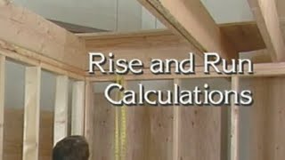 Stairbuilding Rise and Run Calculations [upl. by Gibe]