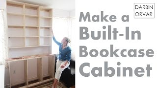 BuiltIn Bookcases amp Cabinet Construction [upl. by Aronek164]