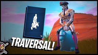 The NEW Traversal BOUNCER Emote in Fortnite [upl. by Ardnalahs]