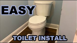 EASY KOHLER skirted toilet install [upl. by Yenor117]