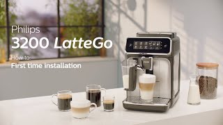 Philips Series 3200 LatteGo EP324670 Automatic Coffee Machine  How to Install and Use [upl. by Marsden]