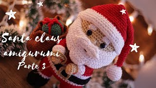 Santa Claus Papá Noel AMIGURUMI Parte 3 [upl. by Larianna]