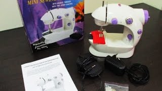 Tutorial  How To Operate The Mini Sewing Machine ♥ [upl. by Irrehc]