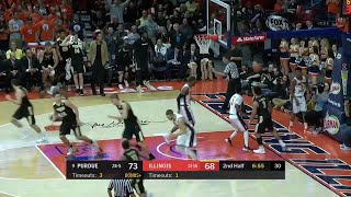 Carsen Edwards Slam Dunk vs Illinois [upl. by Eimmis241]