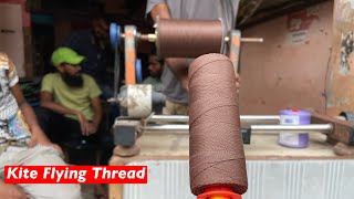 I Stuffed A Coca Cola Thread in Spool  Kite Flying Manjha  Manjha Gattu  Kite [upl. by Isaak]