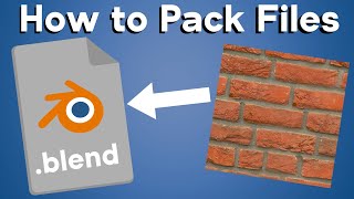 How to Pack Files into Blender Quick Tip [upl. by Mehitable]