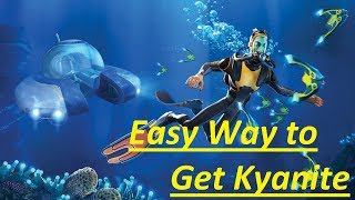 Subnautica  Easiest Way to Get Kyanite Without the Mk 2 Deep Module  900 Meters Only [upl. by Watters280]