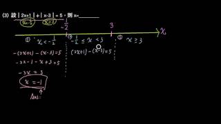 學測複習 單元一數與式 解絕對值方程式 所有基本方法介紹 例08 [upl. by Nereids]