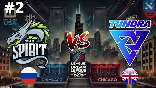 Spirit vs Tundra 2 BO3 DreamLeague S25 [upl. by Angid]