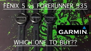 Garmin fenix 5 vs Forerunner 935  Which one to buy [upl. by Kneeland]