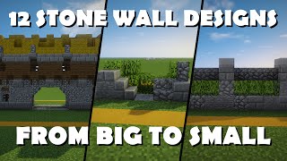 12 Awesome Wall Designs  Minecraft [upl. by Norag]