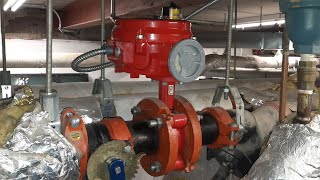 HVAC BRAY Series 70 Electric Actuator Valve InstallationReplacement Chilled Water Valve [upl. by Skillern]