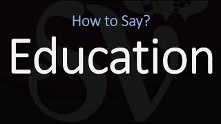 How to Pronounce Education CORRECTLY Meaning amp Pronunciation [upl. by Eglanteen]