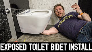 💧EXPOSED BIDET TOILET INSTALL  Vitra Vitrus Install [upl. by Barbara450]