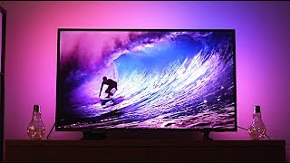 Philips Ambilight TV Review amp Demo  Amazing Immersive Colors [upl. by Willet]