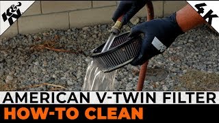 How to Clean and Reoil Your American VTwin KampN® High Flow Air Filter™  KampN® Official Instructions [upl. by Connor]