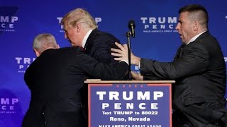 Donald Trump rushed off stage during rally in Nevada [upl. by Okechuku914]