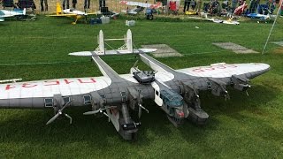 Huge Rc Kalinin K7 CCCP6m Wingspan and 7 Motors at Kulmer Air Show 2014 Pilot is Rainer Mattle [upl. by Nicolais]