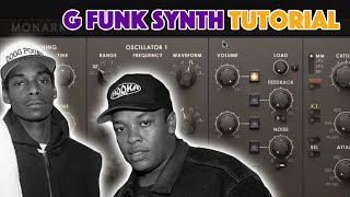 How to Make a West Coast Lead Native Instruments Monark G Funk Synth Tutorial [upl. by Emmi]