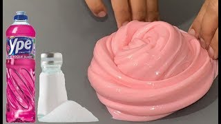 COMO FAZER SLIME DE DETERGENTE E SAL SEM TENYS PÉ  SEM BORAX  SEM GOMA  SEM AMIDO DE MILHO [upl. by Dearborn]