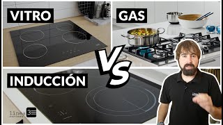 Diferencia entre INDUCCIÓN VITROCERÁMICA Y GAS [upl. by Menides]