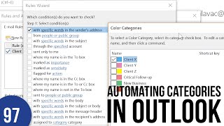 Using Rules to Categorize Emails [upl. by Huskey]