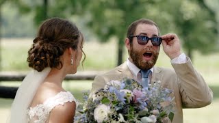 Bride Surprises Groom with EnChroma Colorblind Glasses [upl. by Goodden497]