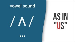 Vowel Sound  ʌ  as in quotusquot American English Pronunciation [upl. by Ztnahc235]