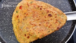 Very Soft amp Tasty Onion Tomato Paratha Paratha Recipe [upl. by Mayram]