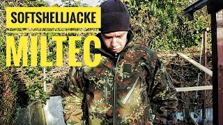 Softshelljacke Flecktarn review miltec outdoor [upl. by Argyres]