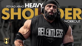 Heavy Shoulder Workout  Fouad quotHossquot Abiads Bodybuilding Shoulder Workout  Detailed Training Tips [upl. by Nwahsed684]