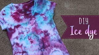 How To Ice Dye  Fabric Dye Techniques  Summer Crafts [upl. by Denver996]