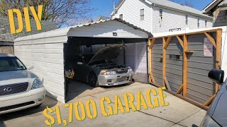 How To Enclose A Carport  AKA Budget Garage [upl. by Sil432]