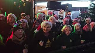 WHAT CHRISTMAS MEANS TO ME Rock Choir at Birkdale Lights Switch On 1st December 2024 [upl. by Fairley141]