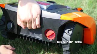 Yard Force Robotic Lawnmower Standard Installation Operation [upl. by Kegan162]