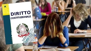 DIRITTO COSTITUZIONALE Lezione e Domande Esame [upl. by Nylg]