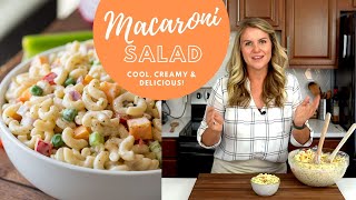 Classic Macaroni Salad Recipe [upl. by Sulamith]