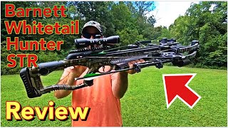 Barnett Whitetail Hunter STR Review  350 Crossbow Review  Barnett Crossbow Review [upl. by Ailito]